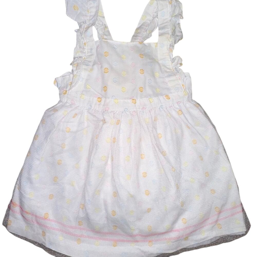 Dot dress with tulle and bow details